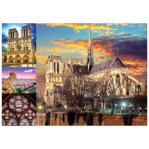 Puzzle Collage de Notre Dame 1000pzs