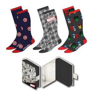 Set 3 calcetines Vengadores Avengers Marvel audlto surtido