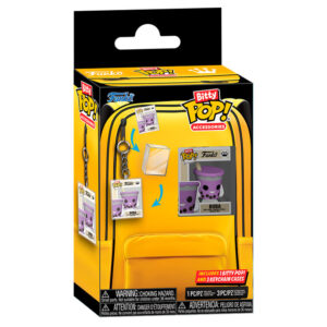 Blister 3 llaveros con caja Bitty POP + figura Bitty POP Wearables