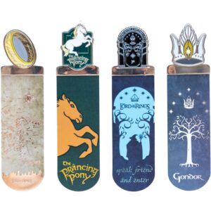 Set 4 marcapaginas El Señor de Los Anillos