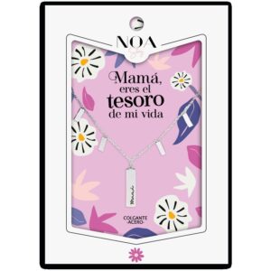 Colgante Mama acero plateado - Mama Eres el Tesoro de mi Vida
