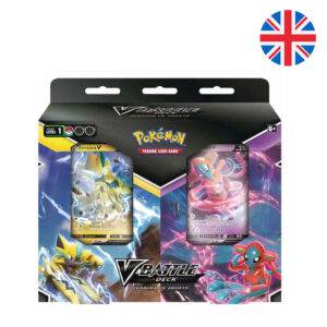 V Battle Deck juego cartas coleccionables Deoxys vs Zeraora Pokemon ingles