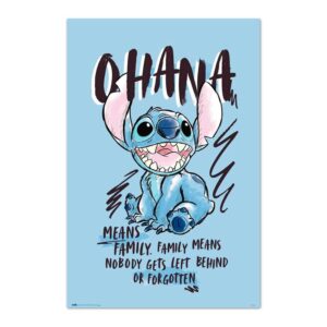 Poster Ohana Stitch Disney