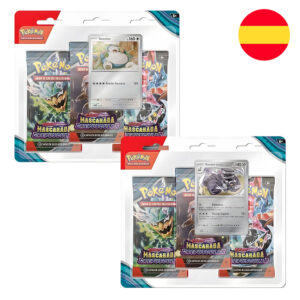 Blister cartas 3 sobres refuerzo Mascarada Crepuscular Pokemon surtido español