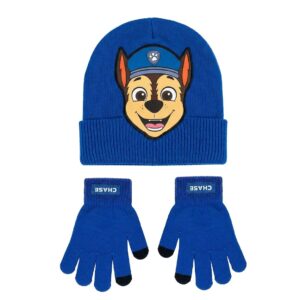 Set gorro y guantes Chase Patrulla Canina Paw Patrol